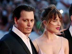 Dakota Johnson und Johnny Depp bei den Filmfestspielen in Venedig.